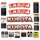 Fits Kubota LA524 Decal Kit Tractor Decals  - 3M VINYL Aftermarket Sticker Set!