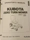 Kubota ZG222 ZG227 Mower Owners Operators Manual FREE Binder