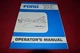 Ford Tractor 951 48" 60" 72" Rottary Cutter Operator's Manual CHPA 