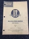 Used I&T AC-18 Shop Manual for Allis-Chalmers Models D-21
