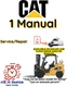 CAT EC15K FORKLIFT CATERPILLAR SERVICE REPAIR SHOP MANUAL PDF USB