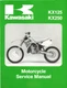 KAWASAKI 1992-1993  KX125 KX250 Service Repair Manual Book 99924-1168-02