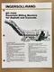 IR Ingersoll-Rand MT-7000 Pavement Milling Machine dealer spec ad sheet 1987