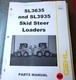 GEHL SL3635 SL3935 Mini Wheel Skid Steer Loader Parts Manual book catalog spare