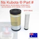for Kubota Inner Outer Air Cleaner Filter 6C060-99414 32721-58242  B2401DTN