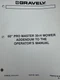 GRAVELY PRO MASTER 30-H, 60" ADDENDUM TO THE OPERATORS MANUAL, 51671 (3-91).
