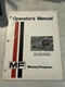 1973 Massey Ferguson Mf 41 Rear Mounted Dynabalance Mower Operator's Manual