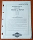 Briggs & Stratton Illustrated Parts List Model 190700 to 190708