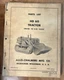 ALLIS- CHALMERS HD 6G Tractor Parts List Manual Form 626074(11-65)