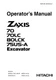 HITACHI ZAXIS ZX 70&nbsp;70LC&nbsp;80LCK&nbsp;75US EXCAVATOR OPERATORS MANUAL