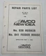 New Idea 838 Husker & 841 Feeder House Parts Catalog Manual Book AVCO