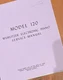 WURLITZER Electronic Piano Model 120 Service Manual
