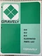 Gravely Illustrated Parts List 810 812 814 (7-72) Form 19696P1 NOS Original