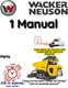 WACKER NEUSON TD09 DUMPER TRACKED PARTS MANUAL PDF ON USB