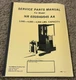 Yale NR035 NR040 NR045 AA Forklift Seevice Parts Catalog Manual