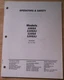 JLG 100SX 110SXJ 110SX 120SXJ BOOM-LIFT OPERATION & MAINTENANCE MANUAL BOOK