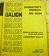 GALION VOS 66A  A66A D66A PD66A VIBRATORY ROLLER OPERATORS MANUAL 8202