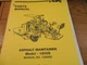 LeeBoy Model 1200S Asphalt Maintainer Parts Manual