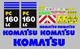 Komatsu PC160LC-7 Decals Stickers Complete Kit