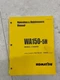 Komatsu WA150-5H Wheel Loader Operation Maintenace Manual SKU11