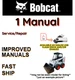 Bobcat 610 Loader Skid Steer Repair Service Manual 600 600D 610 611 on a USB