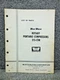 Worthington Portable Air Compressor 315 CFM 503C 595 Series Parts Manual 6056-P1