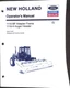 New Holland Operator's Manual 1116-BF Adapter Frame 1116-H Auger Header