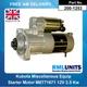 Starter Motor For Kubota M100X Tractor 2009- M008T71671 M008T70971 M008T71672