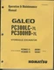 Komatsu Hydraulic Excavator Op/Maintenance - Galeo PC300LC-7L & PC300HD-7L 