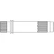 D2NN7017A Fits Ford Tractor Parts Input Drive Shaft 5000, 7000, 5600, 6600, 7600