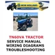 NEW HOLLAND TN60VA TRACTOR MANUAL SHOP SERVICE  REPAIR PDF