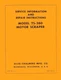 Allis Chalmers Model TS-260 TS260 Motor Scraper Service Manual AC SN 4001-up