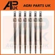 6x Heater Glow Plug 11V for Case International Farmall IH D188 D236 D282 Engine