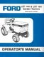 FORD LGT 14H AND LGT 18H  GARDEN TRACTOR OPERATORS  MANUAL