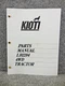 KIOTI LB 2204 4WD Tractor Parts Catalog List Book Manual