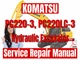 Komatsu Hydraulic Excavator PC220-3 PC220LC-3 Service Repair Manual