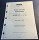 1983 KOHLER ENGINES MODEL K91 4 HP PARTS MANUAL SUPPLEMENT 6 PAGES (351)