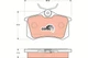 TRW GDB1504 brake pad set, disc brake for Audi, Citro&euml;n, DS, Fiat, Ford, Lancia, Peugeot