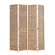 THY COLLECTIBLES Decorative Freestanding Wood Frame Reed Woven 4 Panels...