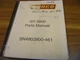 Gomaco GT-3600 Slipform Paver Parts Catalog Manual Book List S/N 902900-461 xz