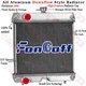 Aluminum Radiator 6C17058520 for Kubota B26 B2710HSD B2910HSD B7800HSD B3200HSD