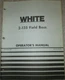 White 2-135 Field Boss Tractor Operation & Troubleshooting Manual Book Original