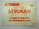 Yamaha DT80 DT80MX II Owners Manual Owners Manual 1982