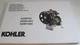 KOHLER KDW702 KDW1003 KDW1404 Engine Owner's Operation & Maintenance Manual