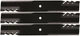 Set 3 54" Gator mower blades for John Deere 727,727A,737,757,7H19,Z710A, Z994R