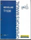 NEW HOLLAND T1530 TRACTOR OPERATORS MANUAL