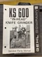 Unsealed Gehl KS 600 "In-Head" Knife Grinder Parts Manual Form No. 901432  @B4