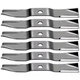 6 USA MADE MOWER BLADES FITS KUBOTA K5613-34340 54" Z781, G1800,G1900,G2000