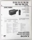 Sony Service Manual CCD TR42/TR70/TR72/TR80/TR82/TR400/TR430/TR550/TR750
