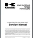 Kawasaki Engine FD671D FD711D FD750D FD791D Service Manual 154 pages 2001